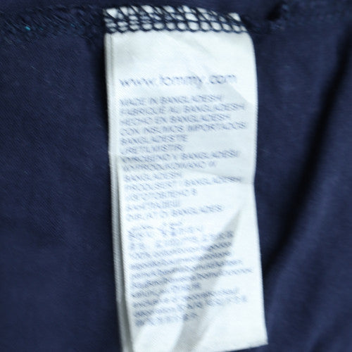 Tommy Jeans Men Blue Colourblock Cotton T-Shirt Size S