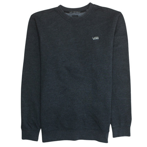 Vans Men's Black Medium Pullover Sweatshirt Crew Neck Fleece