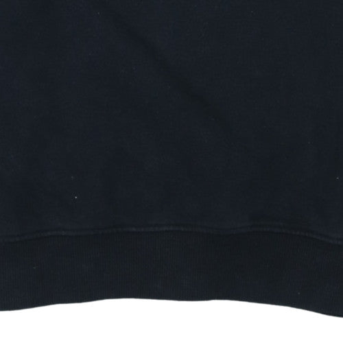 Ellesse Womens Black UK 10 Pullover Sweatshirt Cotton Blend Logo