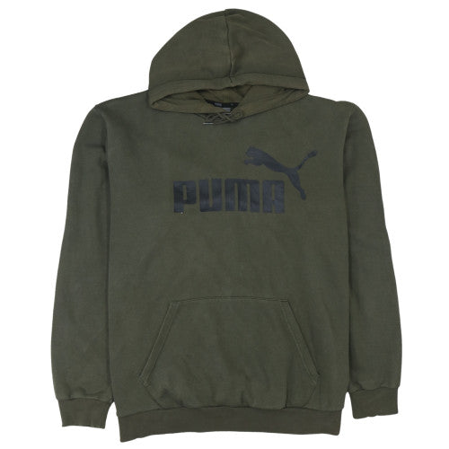 Puma Men's Green XL Pullover Hoodie Fleece Sports Sweatshirt