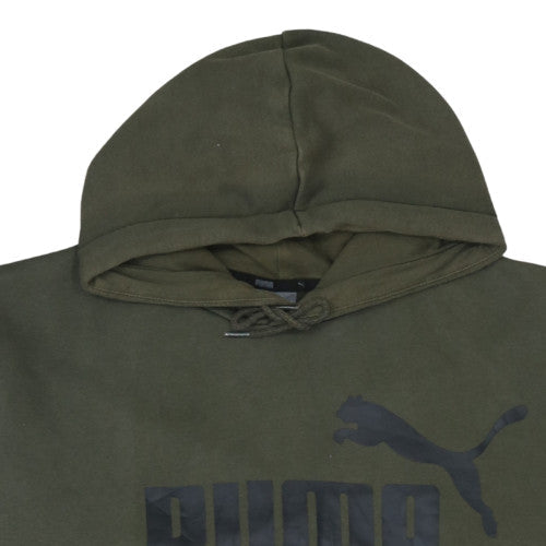 Puma Men's Green XL Pullover Hoodie Fleece Sports Sweatshirt