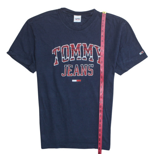 Tommy Jeans Men's Navy Short Sleeve Cotton Graphic T-Shirt Size L