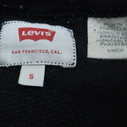 Levi's Men's Black Small Graphic Logo Pullover Sweatshirt