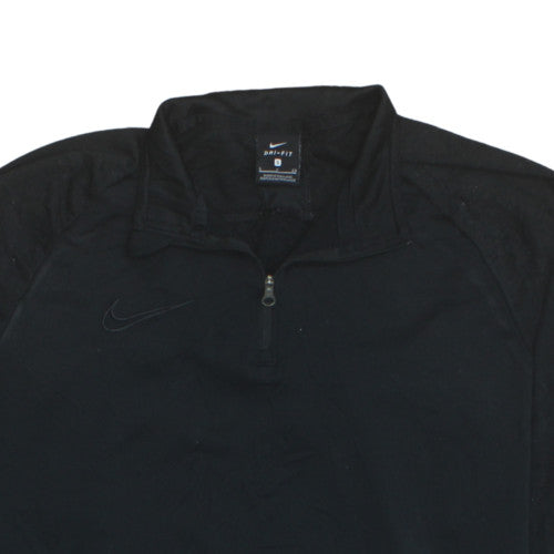 Nike Dri-FIT Men's Black S 1/4 Zip Athletic Sweatshirt
