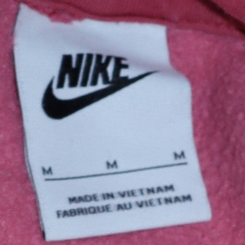 Nike Women’s Pink Pullover Hoodie Medium Hooded Sweatshirt