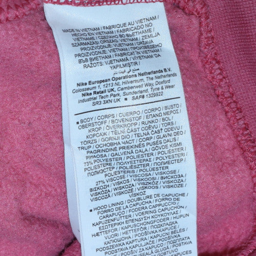 Nike Women’s Pink Pullover Hoodie Medium Hooded Sweatshirt