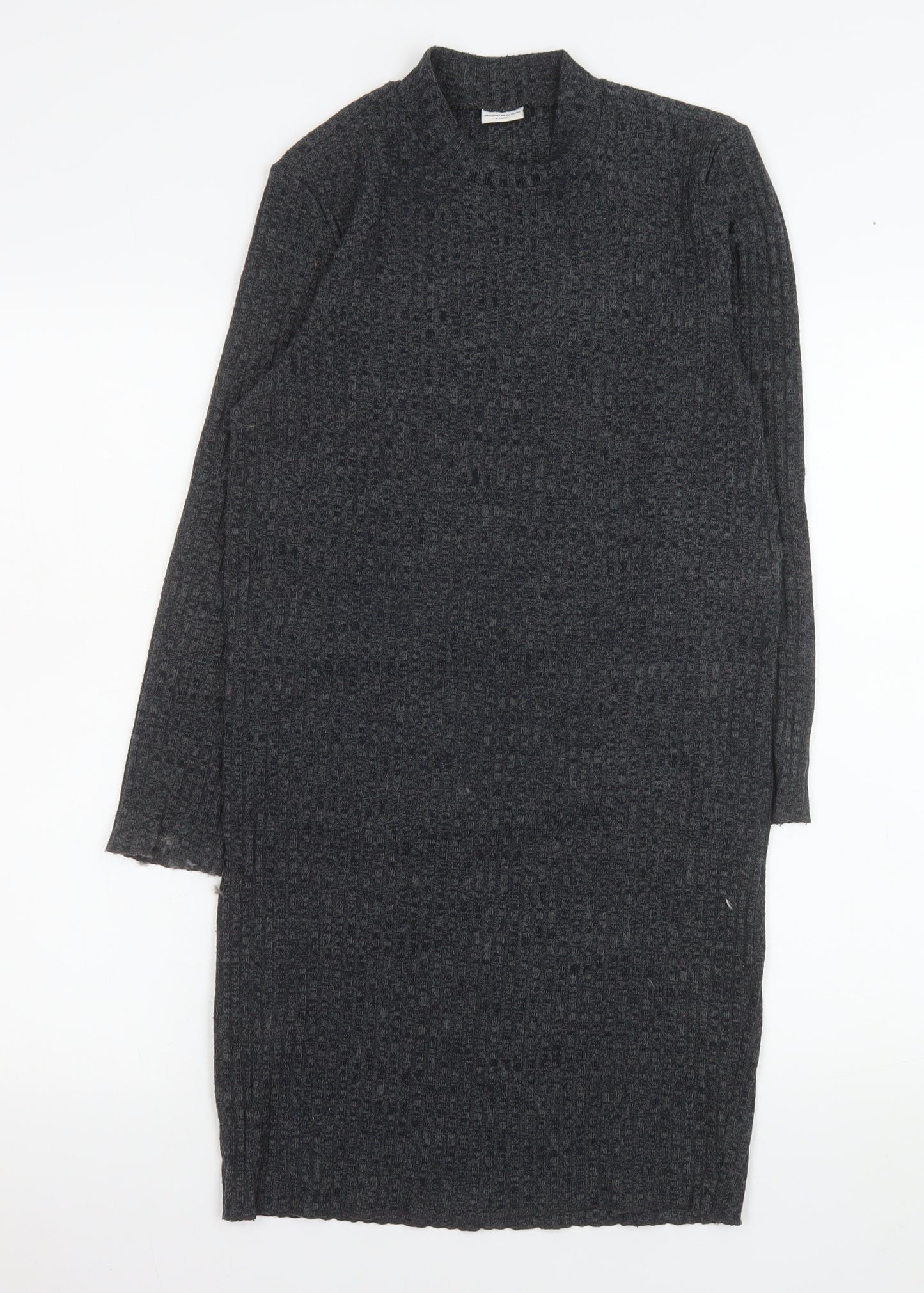 Jacqueline de Yong Womens Grey XS Knit Bodycon Dress