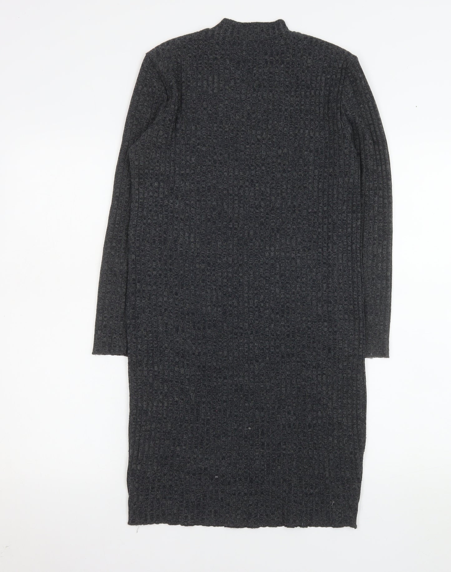 Jacqueline de Yong Womens Grey XS Knit Bodycon Dress