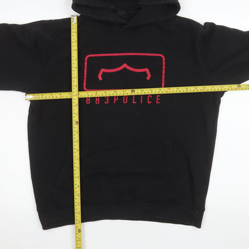 883 Police Men's Black Graphic Pullover Hoodie Size M