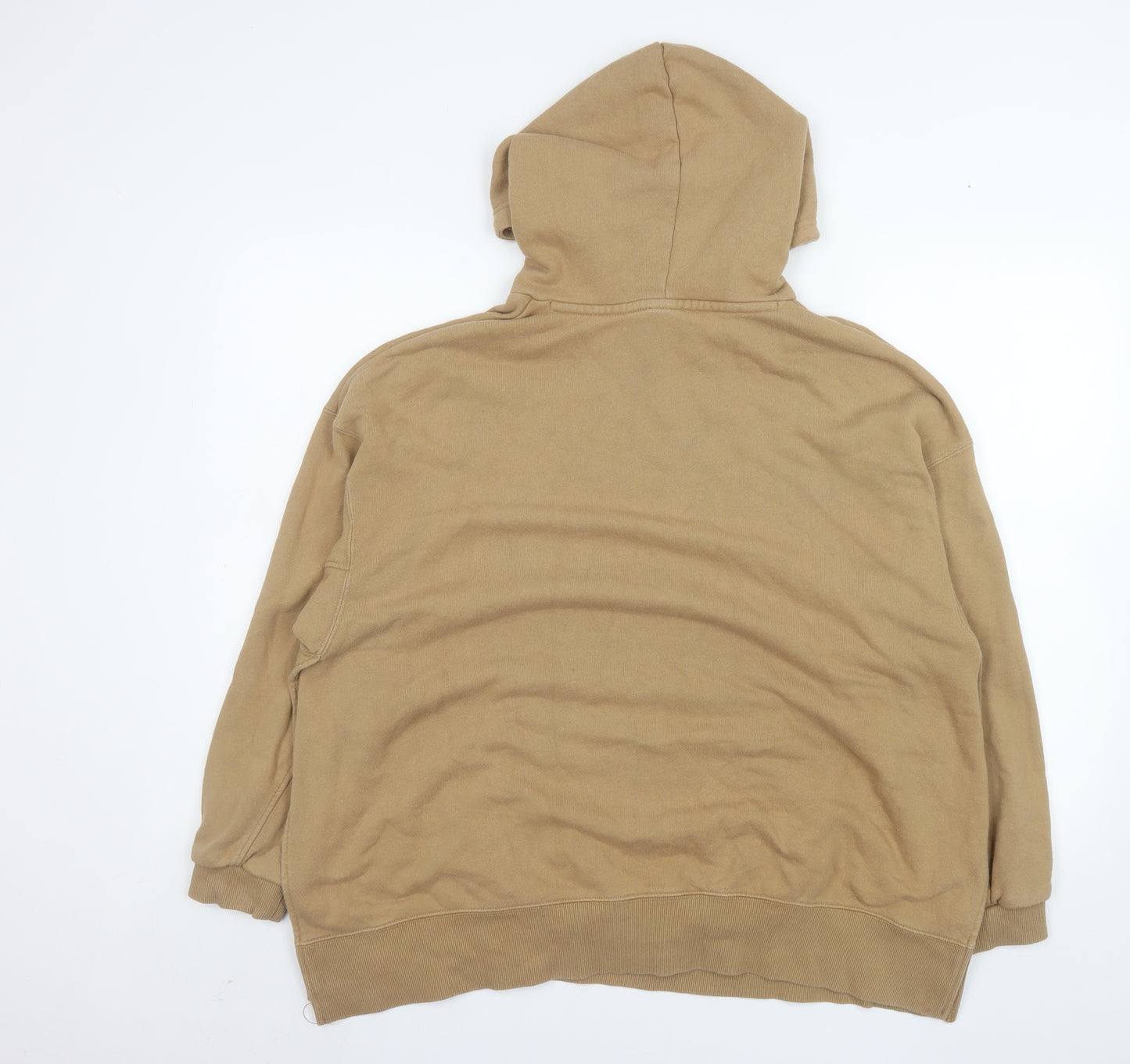 Puma Womens Beige Pullover Hoodie Small Cotton Blend Casual