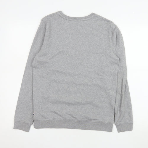 U.S. Polo Assn. Boys Grey Pullover Sweatshirt 12-13 Years Crew Neck Logo Print