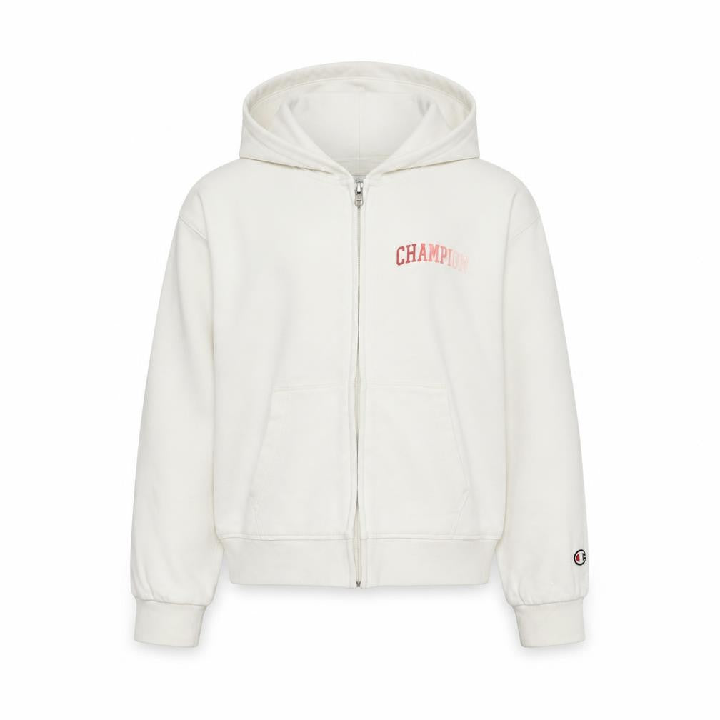 Champion Girls White Hooded Full Zip Basic Jacket 13-14 Years