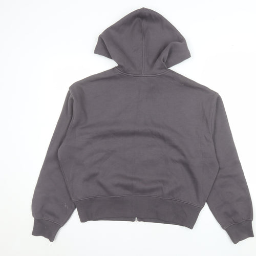 Marks and Spencer Women Grey Small Hoodie Zip Jacket