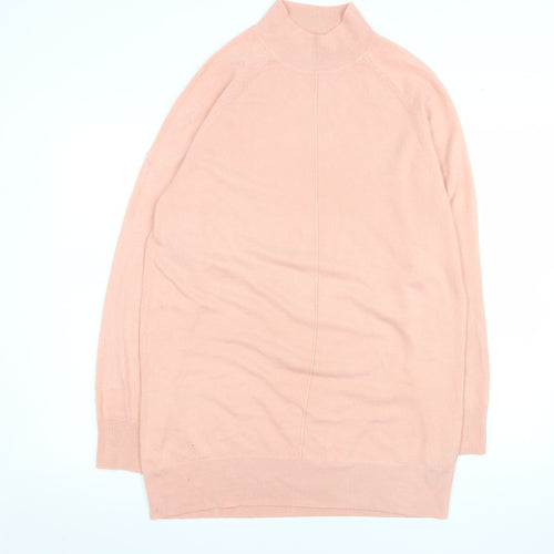 Very Women's Pink Mock Neck Long Sleeve Knit Jumper Size 14