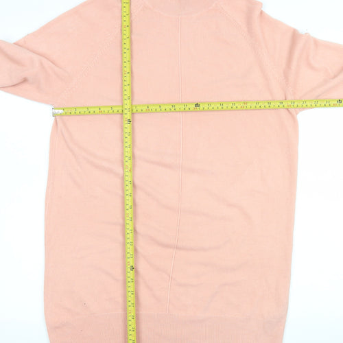 Very Women's Pink Mock Neck Long Sleeve Knit Jumper Size 14