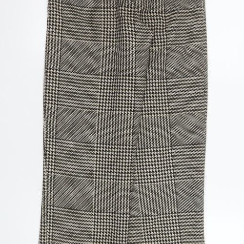 Light Before Dark Women's Black Check Tweed Paperbag Trousers XS