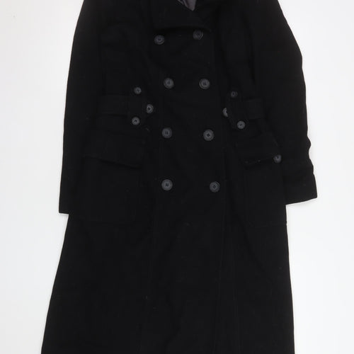 Rocha.John Rocha Women's Black Wool Trench Coat Size 10