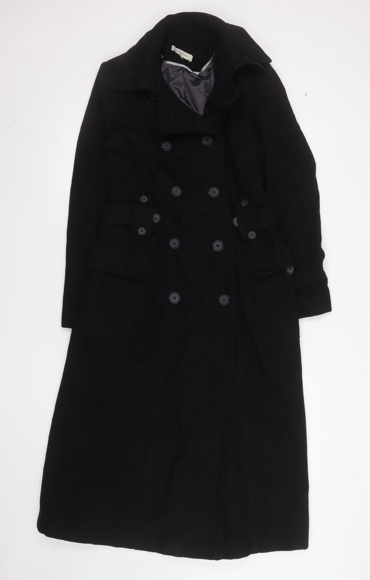 Rocha.John Rocha Women's Black Wool Trench Coat Size 10