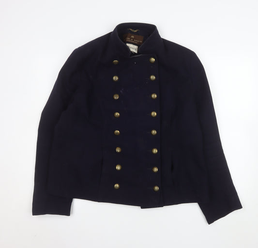 Beaver of Bolton Women's Blue Wool Military Jacket Size 16