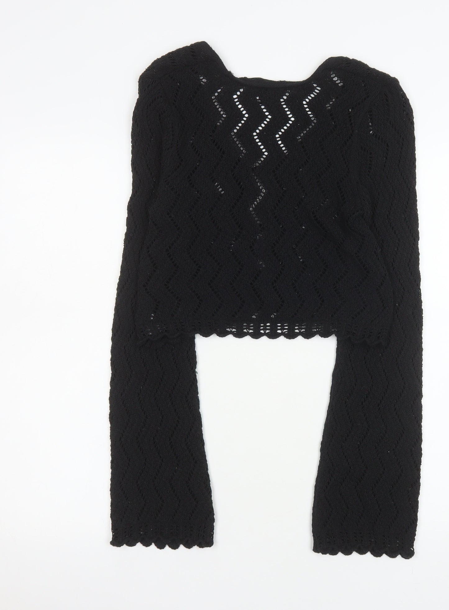 River Island Women’s Black V-Neck Knit Cardigan Size 6