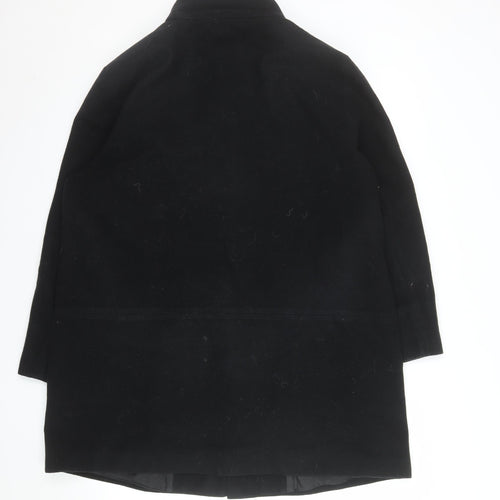 Marks & Spencer Women’s Black Wool Blend Overcoat Size 16