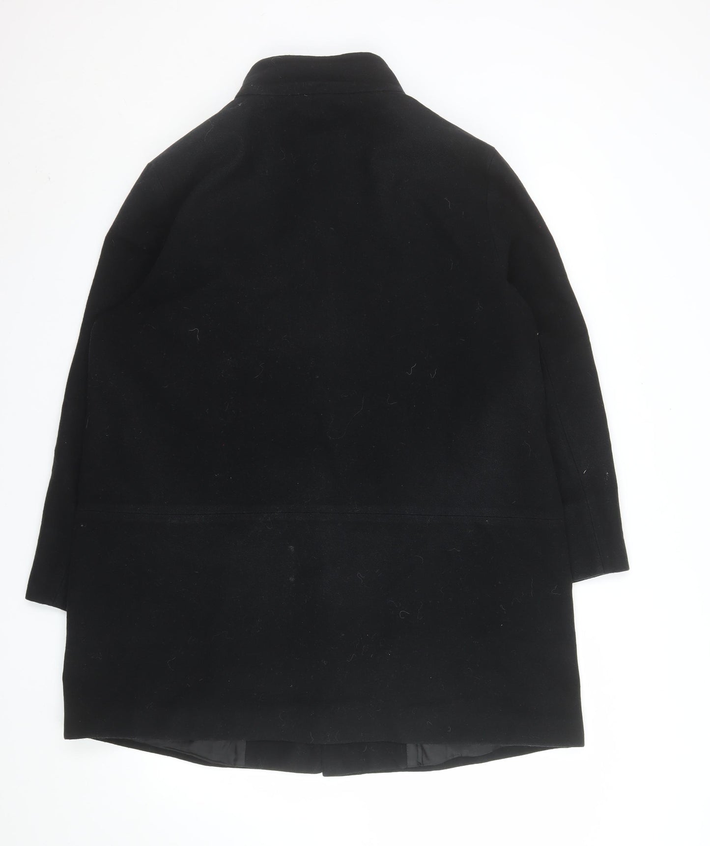 Marks & Spencer Women’s Black Wool Blend Overcoat Size 16