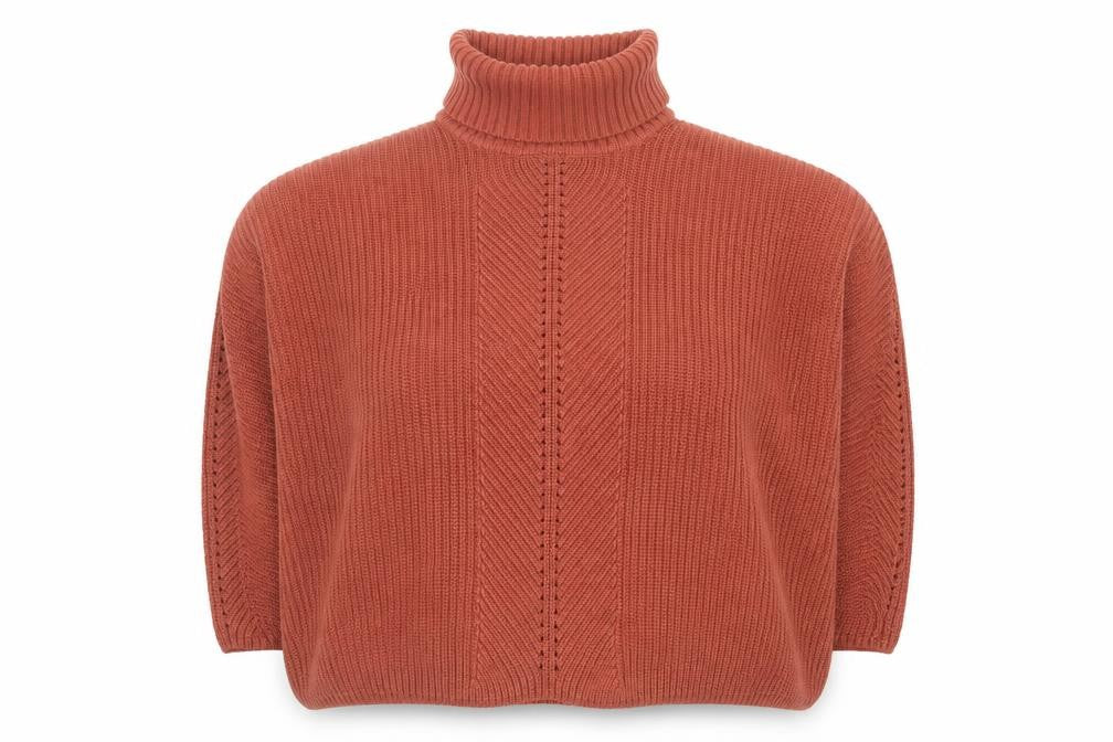 Miss Selfridge Women’s Brown Roll Neck Acrylic Jumper Size 12