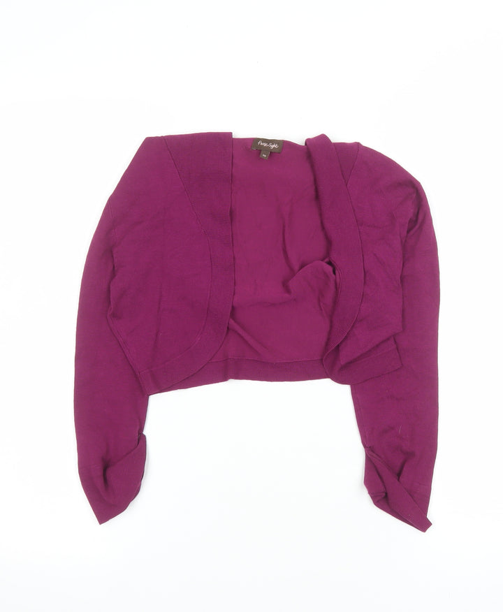 Phase Eight Women's Purple Shrug Knit Cardigan Size 10