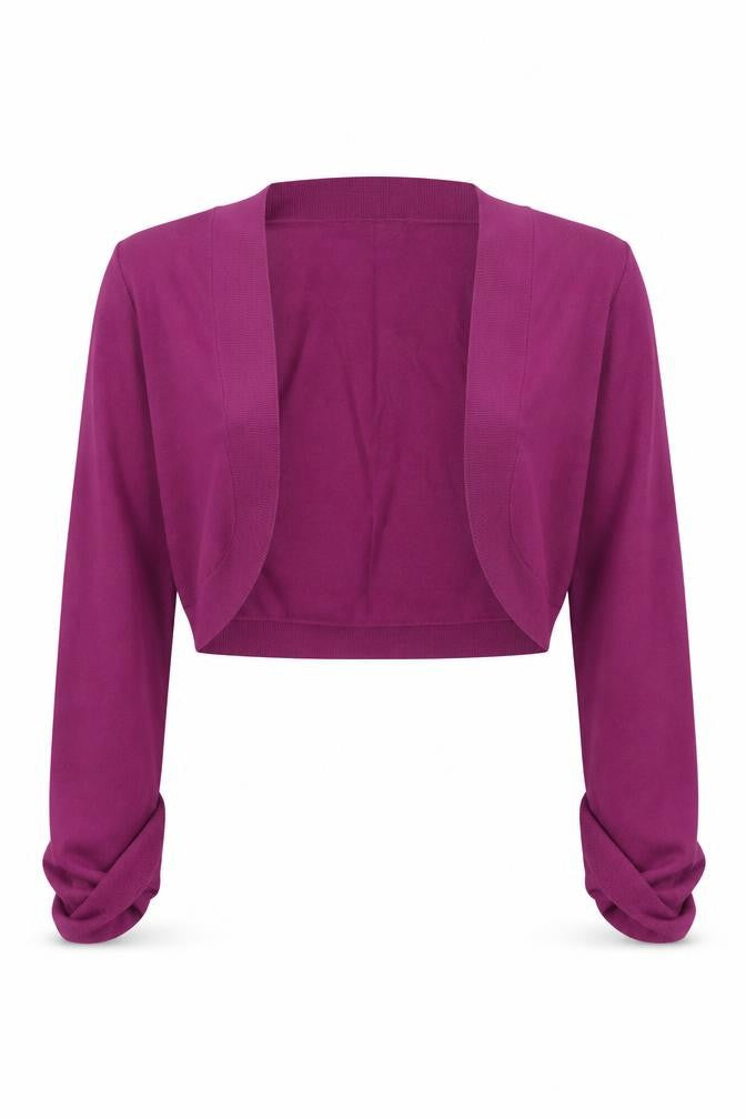 Phase Eight Women's Purple Shrug Knit Cardigan Size 10