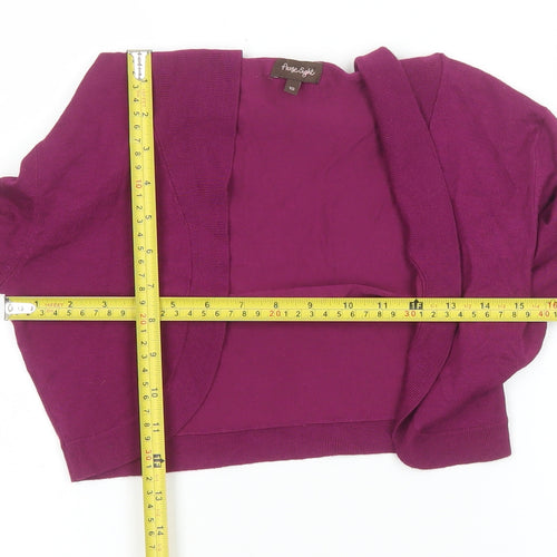 Phase Eight Women's Purple Shrug Knit Cardigan Size 10