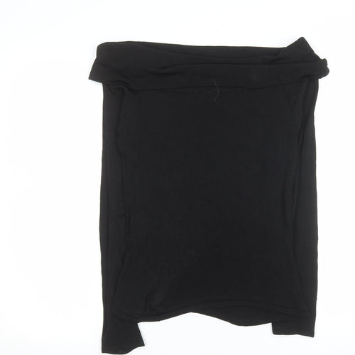 Karen Millen Women’s Black Off Shoulder Long Sleeve Blouse Size 10