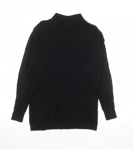 Editor's Cut Women's Black Size 12 Mock Neck Knit Top