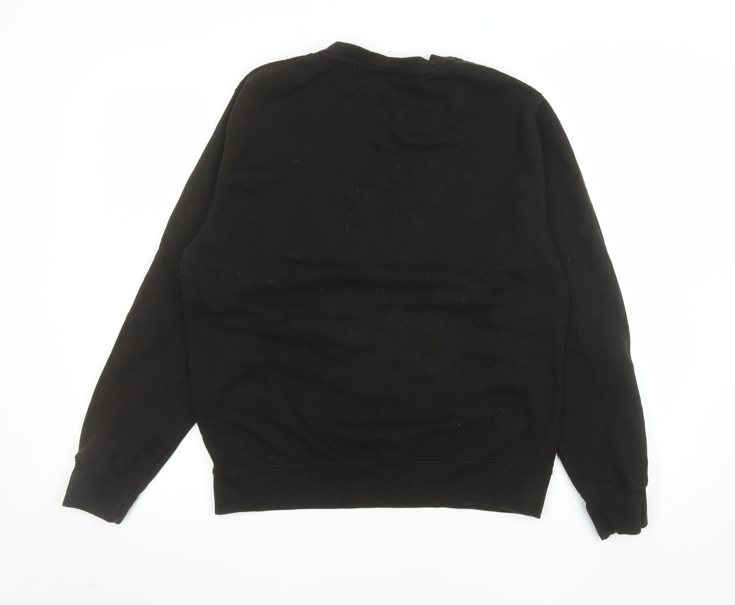 Gametee Men's Black Medium Gothic Snake Graphic Pullover Sweatshirt