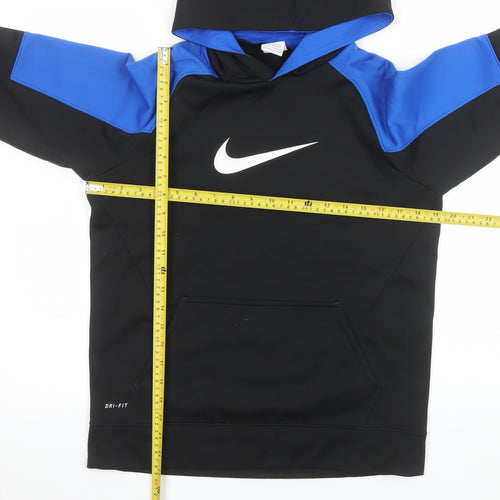 Nike Boys Black & Blue Therma-Fit Pullover Hoodie Size 14-16 Years