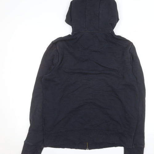 Lyle & Scott Men's Blue Full Zip Hooded Cotton Jacket Size L