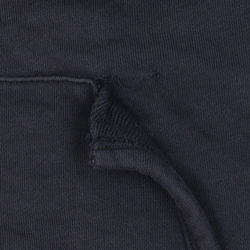 Lyle & Scott Men's Blue Full Zip Hooded Cotton Jacket Size L