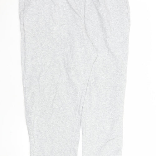 Uniqlo Women's Grey Cotton Blend Jogger XL Comfortable Casual Pants