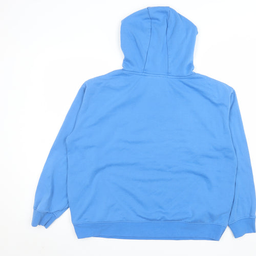 Disney Women's Blue Stitch Hoodie L Pullover Hooded Sweatshirt