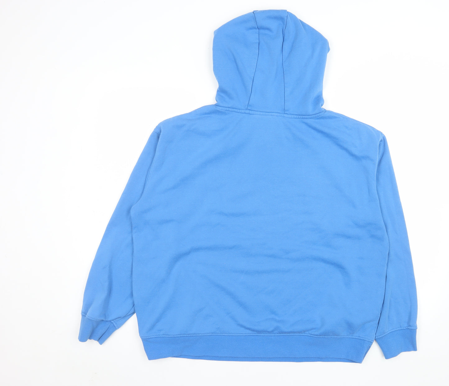 Disney Women's Blue Stitch Hoodie L Pullover Hooded Sweatshirt