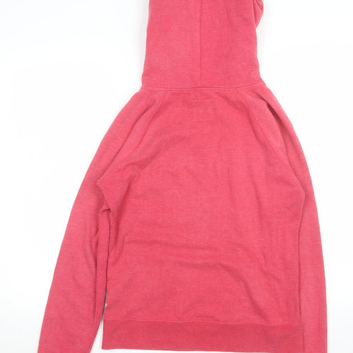 Roxy Women’s Pink Pullover Hoodie L Logo Surf Style