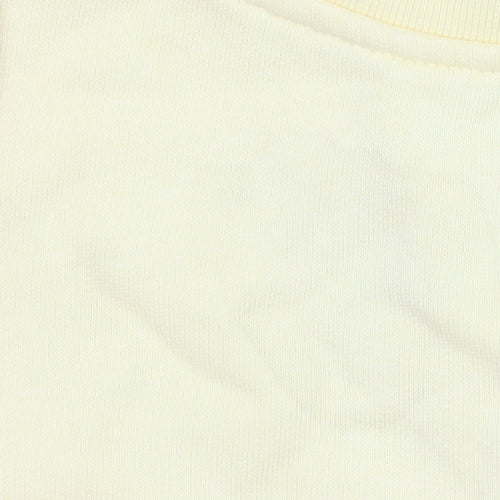 Colorful Standard Women Yellow Organic Cotton XXL Crew Neck Sweatshirt