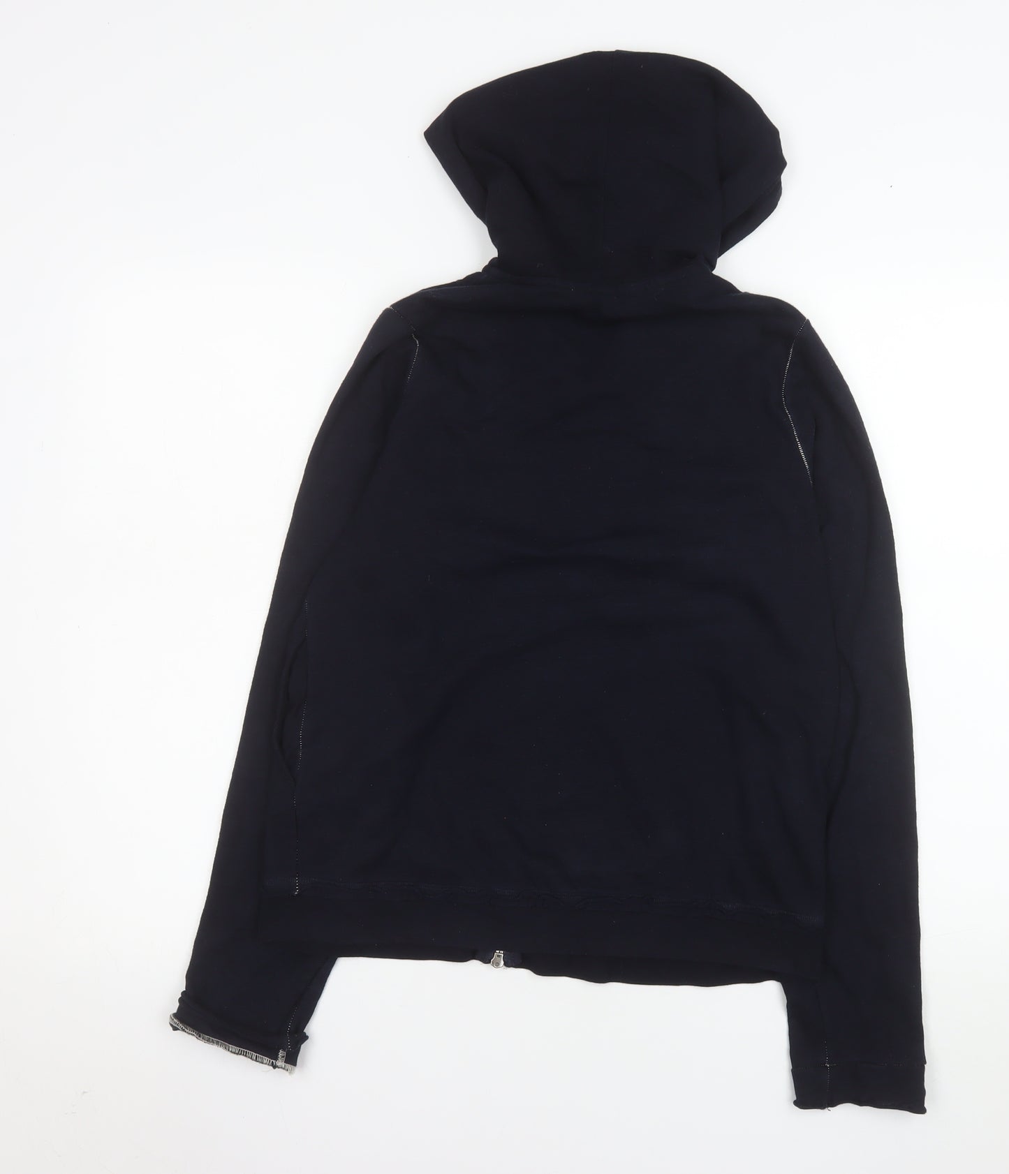 Marks and Spencer Women’s Black Hooded Full Zip Cotton Jacket UK 10