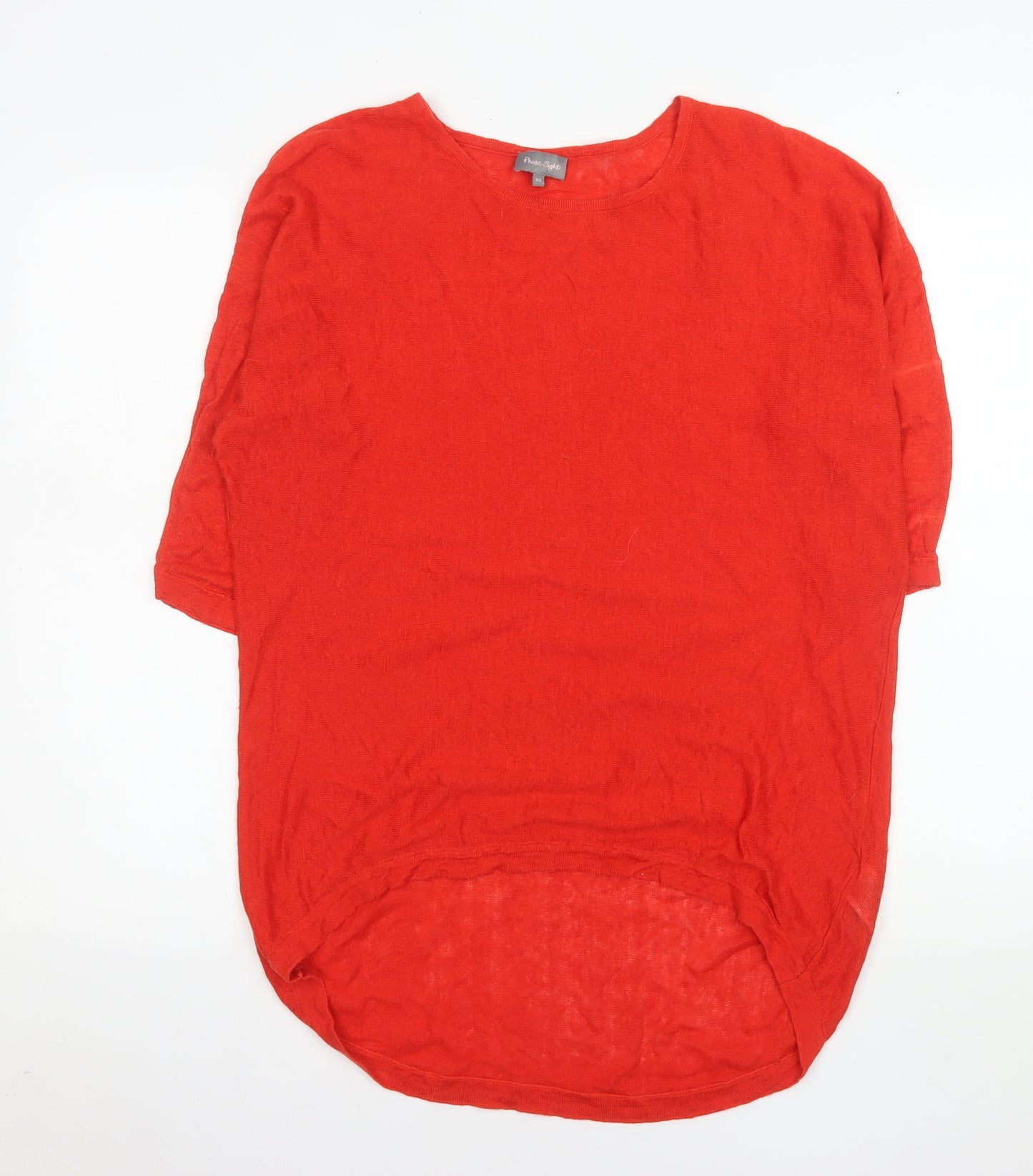 Phase Eight Women Red Linen Tunic Blouse XS Relaxed Fit