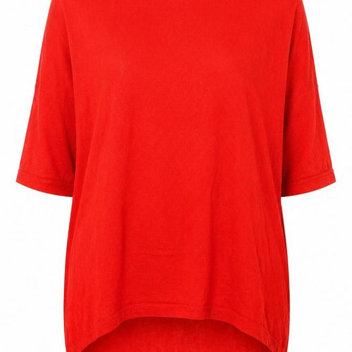 Phase Eight Women Red Linen Tunic Blouse XS Relaxed Fit