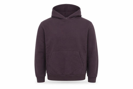 Front view of Marks & Spencer Men's Brown Pullover Hoodie Small Fleece Cotton Blend