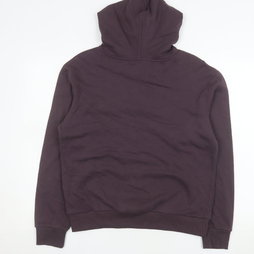 Marks and Spencer Men's Brown Pullover Hoodie Small Fleece Cotton Blend
