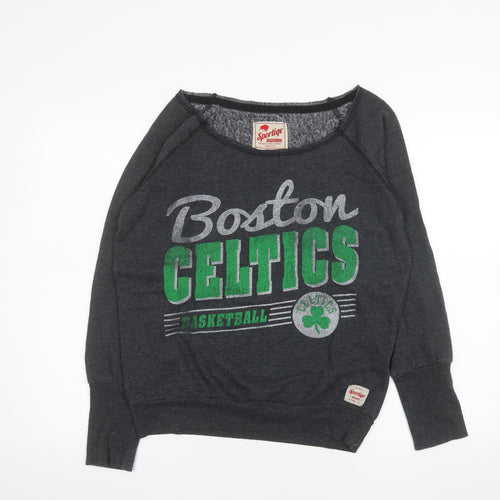 Sportiqe Men’s Grey Boston Celtics Sweatshirt L Graphic Pullover