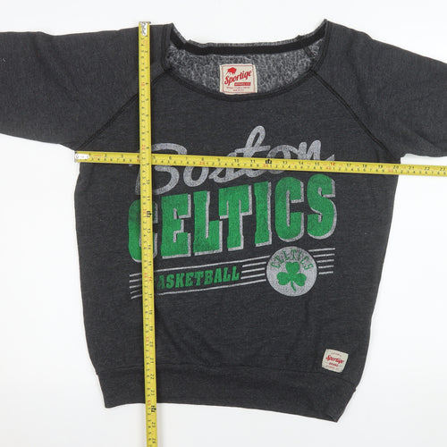 Sportiqe Men’s Grey Boston Celtics Sweatshirt L Graphic Pullover