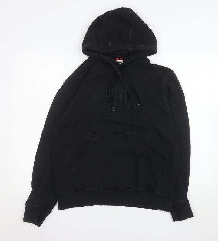 The North Face Men's Black Pullover Hoodie Size L Cotton