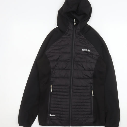 Regatta Great Outdoors Women's Black Hooded Puffer Jacket Size 8